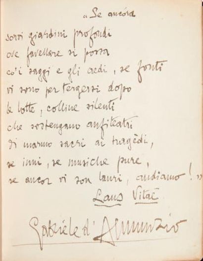 ANNUNZIO, Gabriele d' Le Martyre de saint Sébastien. Mystère composé en rythme français...