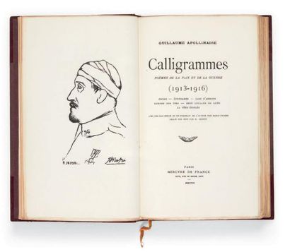 APOLLINAIRE, Guillaume Calligrammes. Poèmes de la paix et de la guerre. (1913-1916)....