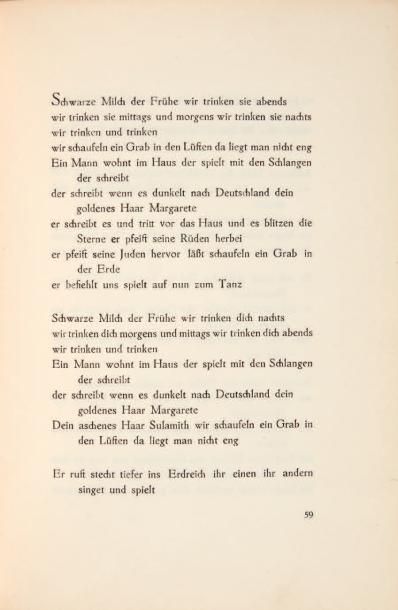 CELAN, Paul Pessach Antschel, dit Paul Der Sand aus den Urnen. Gedichte mit 2 Originallithographien...