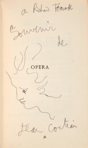 COCTEAU, Jean Opéra. Oeuvres poétiques 1925-1927. Couverture de Christian Bérard....