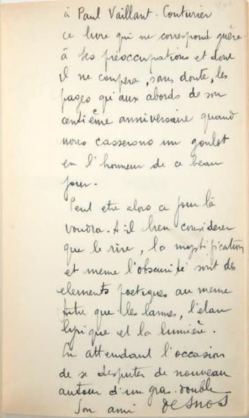 DESNOS, Robert Corps et biens. Paris, Gallimard, 1930. In-12 (177 x 113 mm) de 191-(5)...