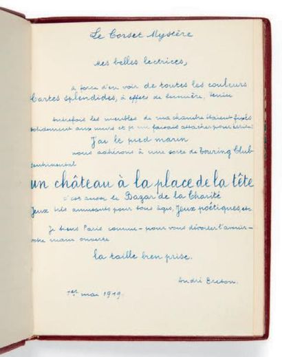 ÉLUARD, Paul & BRETON, André Poèmes pour la paix par Paul Éluard. 1918. [Joint:]...