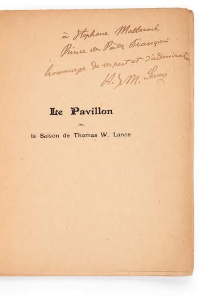 LEVET, Henry J.-M. Levey, ou Le Pavillon ou la Saison de Thomas W. Lance. Petit poème...