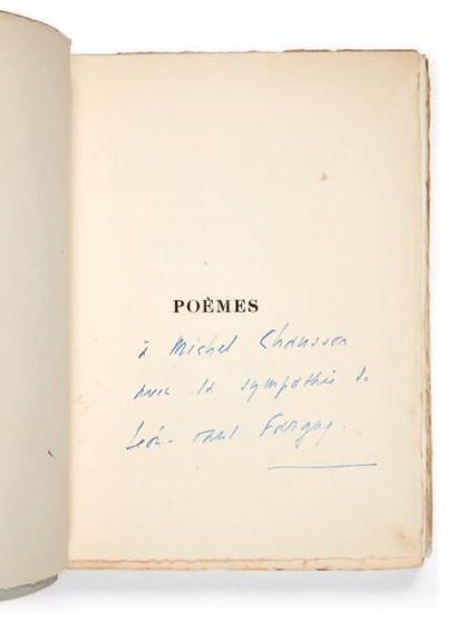 LEVET, Henry J.-M. Levey, ou Poèmes. Précédés d'une Conversation de MM. Léon-Paul...