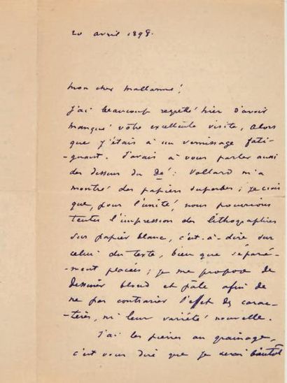 MALLARMÉ, Stéphane Un couPde dés jamais n'abolira le hasard. Épreuves corrigées....