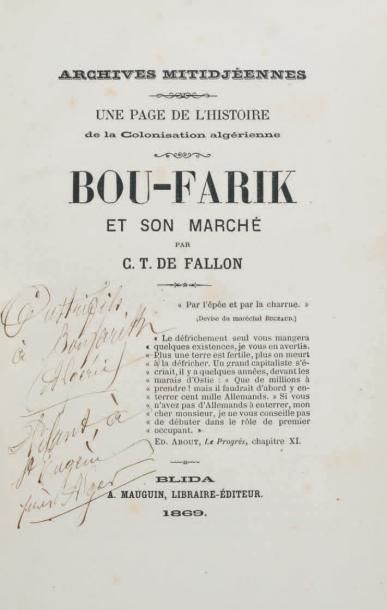 TRUMELET Le général Yusuf. Paris, Ollendorf, 1891. 2 forts volumes in-8; demi-chagrin...