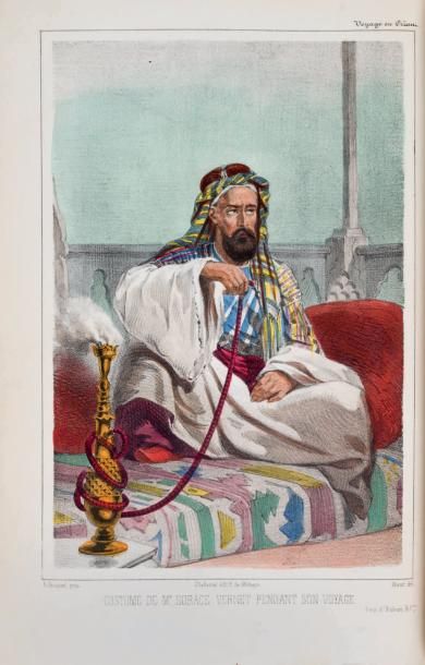 Goupil FESQUET Voyage d'Horace Vernet en Orient. Paris, Challamel, s.d. (1843). In-8...
