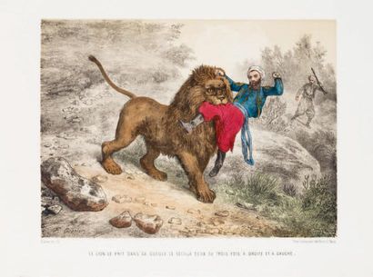 GÉRARD, Jules Les chasses d'Afrique. Paris, Martinet, s.d. (vers 1862). In-4 oblong;...