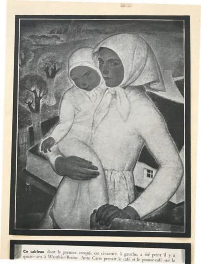 Anto Carte (1886-1954) Marin au bonnet
Lithographie.
Signé en bas à droite.
H_27...
