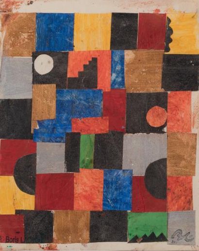 Boris LACROIX (1902-1984) Composition, 1931
Datée en bas à droite.
Signée en bas...