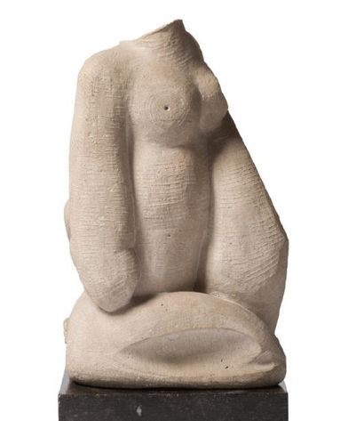 JORIS MINNE (1897-1988) Femme à la tête brisée/Vrouw met gebroken hoofd, 1955
Sculpture...