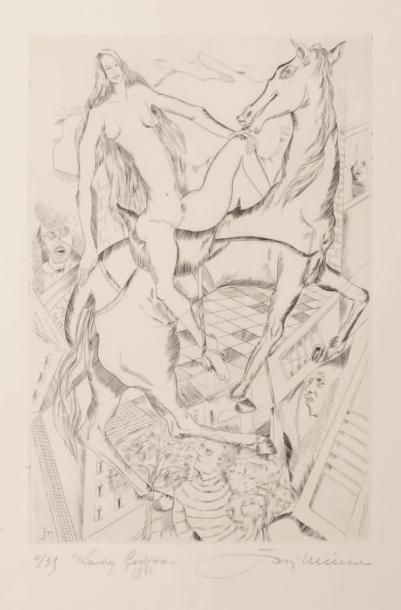 JORIS MINNE (1897-1988) Lady Godiva, 1961
Burin sur cuivre. Signé sur la base.
Edition...