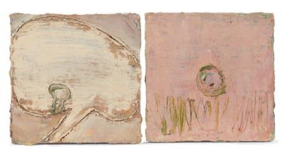 OLIVIER AUBRY (NÉ EN 1964) 
Compositions, 2001
Deux huiles sur toile.
Signées et...
