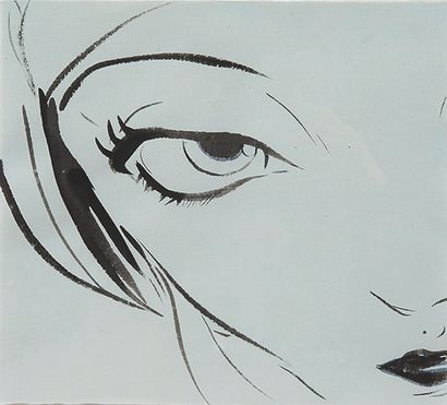 YOSHITAKA AMANO (NÉ EN 1952) 
Untitled, 2003
Encre Sumi sur papier Japon.
H_41 cm...