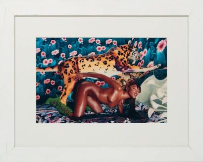 DAVID LACHAPELLE (NÉ EN 1963) 
Naomi Campbell: Cat House, New-York 1999
C-print.
Signé,...