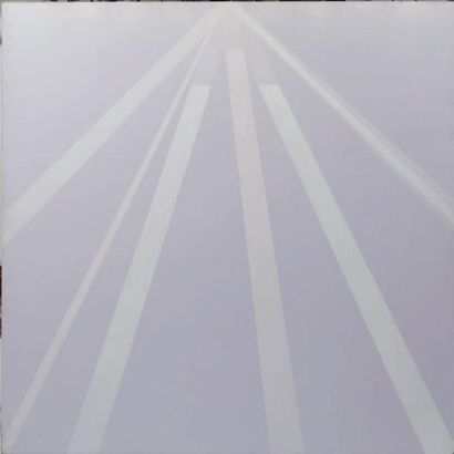 Robert MALAVAL (1937-1980) 
Rayons-plafond, 1969
Huile sur toile.
Signée, datée et...