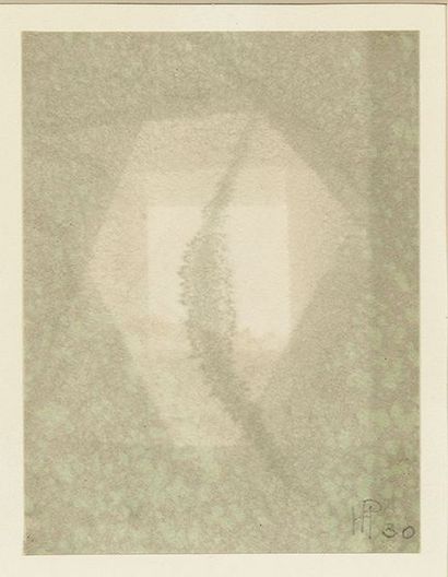 Henri PFEIFFER (1907-1994) 
Composition abstraite, 1930
Aquarelle sur papier.
Monogrammée...