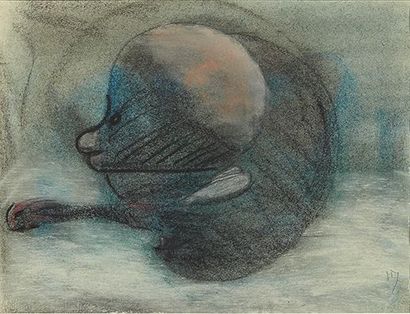 Henri Michaux (1899-1984) 
Métamorphose, 1936-1938
Gouache et crayon sur papier.
Signée...