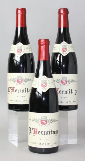 null 3 BOUTEILLES HERMITAGE ROUGE J. L. CHAVE 2010