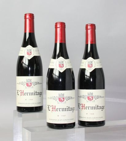 null 3 BOUTEILLES HERMITAGE ROUGE J. L. CHAVE 2012