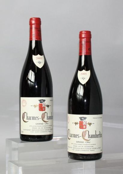 null 2 BOUTEILLES CHARMES CHAMBERTIN A. ROUSSEAU 2005