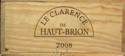 null 12 BOUTEILLES LE CLARENCE de HAUT BRION PESSAC LÉOGNAN 2008
Caisse bois d'origine.
Original...