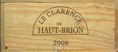 null 12 BOUTEILLES LE CLARENCE de HAUT BRION PESSAC LÉOGNAN 2008
Caisse bois d'origine.
Original...