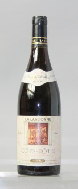 null 1 BOUTEILLE CÔTE RÔTIE «LA LANDONNE»
GUIGAL 1990
Étiquette tachée, collerette...