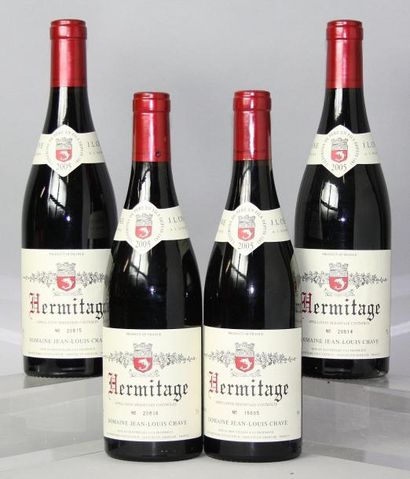 null 4 BOUTEILLES HERMITAGE ROUGE J. L. CHAVE 2005