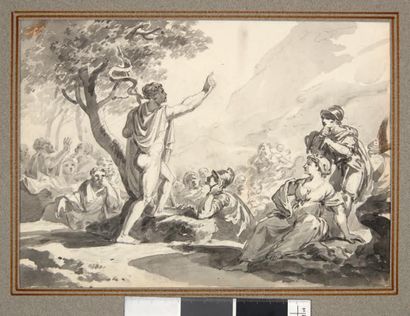 École FRANÇAISE du XVIIIe siècle Ensemble de 20 dessins. Après 1772

Vues d'Italie,...