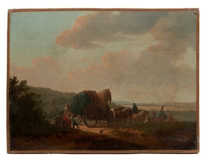 École FRANÇAISE du XVIIIe siècle Le chariot de fourniement

Huile sur toile

H_20...