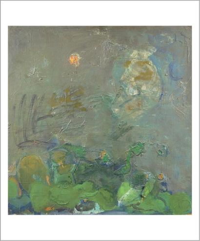 Paul REBEYROLLE (1926-2005) Clair de lune, 1960 Huile sur toile. Signée en haut à...
