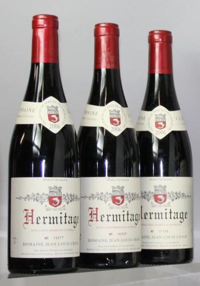 null 3 bouteilles HERMITAGE ROUGE - J. L. CHAVE 2006 