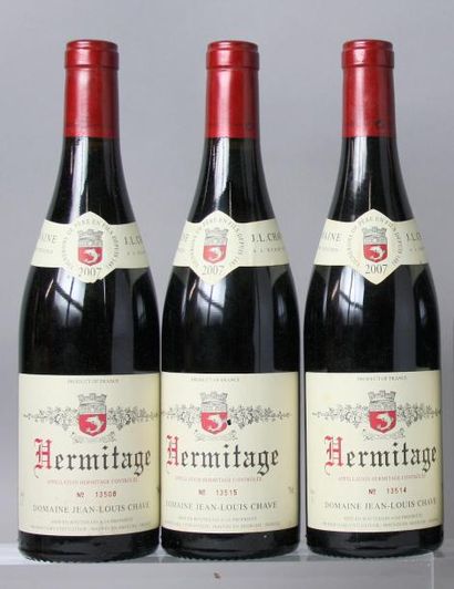 null 3 bouteilles HERMITAGE ROUGE - J. L. CHAVE 2007 