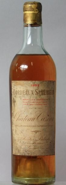 null 1 bouteille CHÂTEAU CAZEAU - Bordeaux supérieur - Héritiers Lataste Médailles...