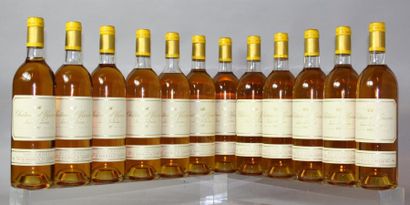 null 12 bouteillesCHÂTEAU D'YQUEM 1er GC superieur - Sauternes 1987 Caisse bois d'origine....