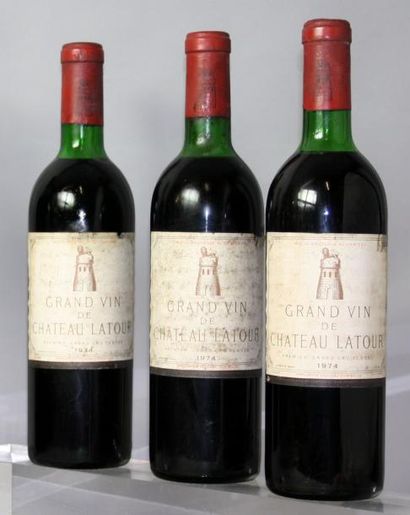 3 bouteilles CHÂTEAU LATOUR 1er GCC - Pauillac...