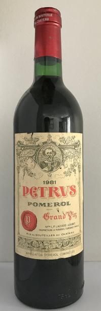 1 bouteille PETRUS 1981 