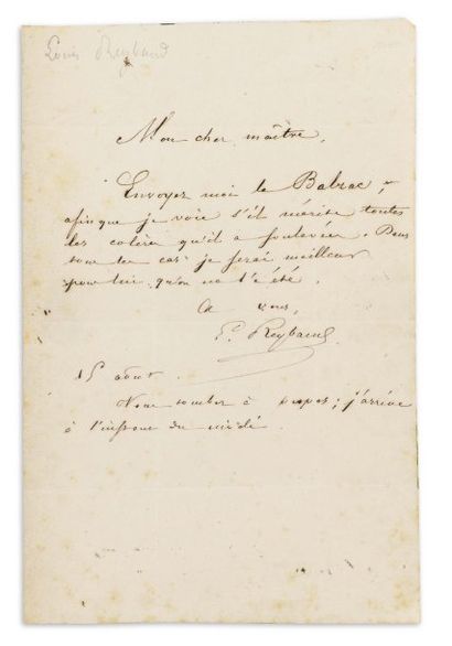 LITTÉRATURE FRANÇAISE DU XIXe siècle - M-W. Quatre-vingt-quinze lettres, cartes,...