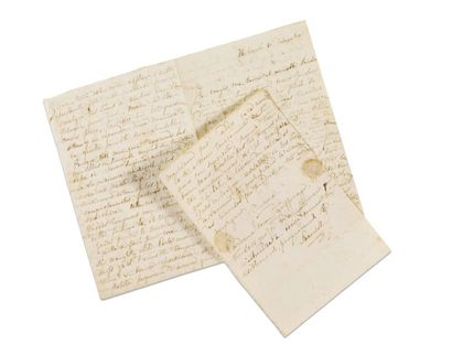 SAND George (1804-1876) Romancière française. Lettre autographe signée « Aurore »,...