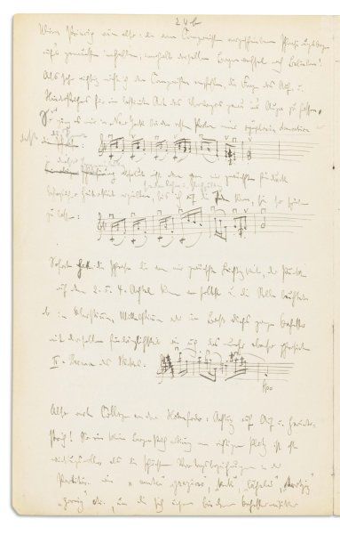 STRAUSS Richard (1864-1949) Chef d'orchestre et compositeur allemand. Manuscrit autographe...