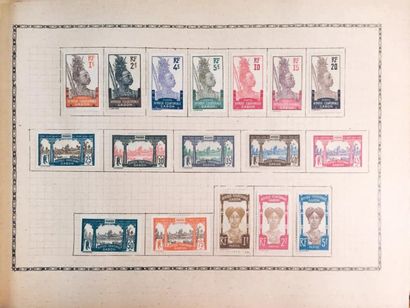 COLONIES FRANCAISES Emissions 1870/1980: Collection de timbres neufs et oblitérés,...