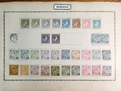 MONACO Poste, Poste Aérienne et Taxe Emissions 1880/1950: Collection de timbres principalement...