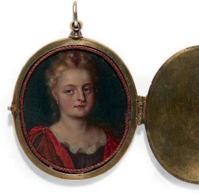 Ecole FRANCAISE vers 1710 Portrait d'une Dame de qualité en buste vers la droite...