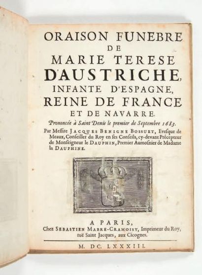 BOSSUET (Jacques Bénigne) 

Collection des 6 principales oraisons funèbres de Bossuet:

-...