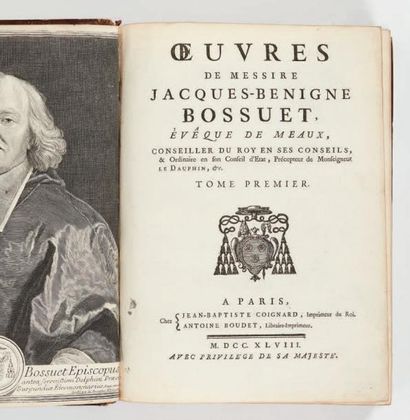 BOSSUET (Jacques Bénigne) 

Oeuvres de Messire Jacques-Benigne Bossuet.

Paris: Jean-Baptiste...