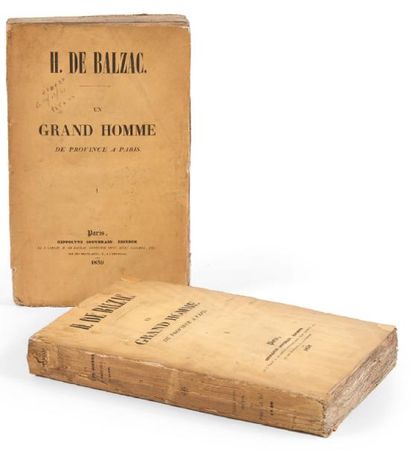 BALZAC (Honoré de) 

Un grand homme de province à Paris, Scène de la Vie de Province.

Paris:...