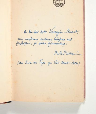 RILKE, Rainer Maria 

? Das Buch der Bilder

Leipzig, Insel, 1923

L'UN DES DERNIERS...