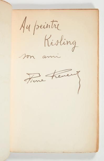 REVERDY, Pierre 

? Le Voleur de Talan [Paris], 1917

ENVOI “AU PEINTRE KISLING”....