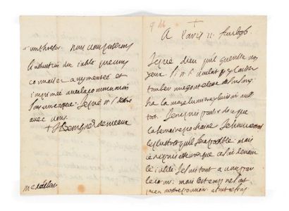BOSSUET (Jacques-Bénigne) 

Lettre adressée à Henriette-Thérèse d'Albert de Luynes....